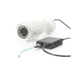 Convertidor de medios Gigabit PoE de la marca Digitus con conexión RJ45 y SFP, modelo SKU: DN-82140