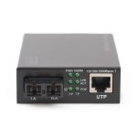Convertidor de medios Digitus para redes Gigabit PoE con conexiones RJ45 y SC multimodo, modelo DN-82150
