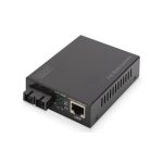 Digitus Convertidor de medios Gigabit PoE con puertos RJ45 y SC, monomodo y con PSE, SKU DN-82160