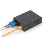 Digitus Convertidor de medios Gigabit PoE con puertos RJ45 y SC, monomodo y con PSE, SKU DN-82160
