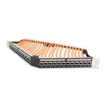 Juego de 24 unidades del módulo keystone apantallado Digitus CAT 6A con organizador de cables inteligente. SKU: DN-93617-24.