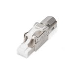 Digitus Conector de campo Cat. 8.I apantallado, conexión sin herramientas, SKU DN-93835. Ideal para cableado de alta velocidad y protección avanzada.