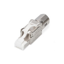 Digitus Conector de campo Cat. 8.I apantallado, conexión sin herramientas, SKU DN-93835. Ideal para cableado de alta velocidad y protección avanzada.