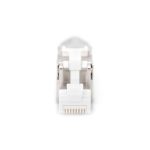 Digitus Conector de campo Cat. 8.I apantallado, conexión sin herramientas, SKU DN-93835. Ideal para cableado de alta velocidad y protección avanzada.