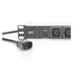 Digitus regleta de enchufes modelo DN-95404, perfil de aluminio, 10 tomas, enchufe IEC C14, cable de 2 metros