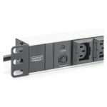 Digitus regleta de enchufes modelo DN-95404, perfil de aluminio, 10 tomas, enchufe IEC C14, cable de 2 metros
