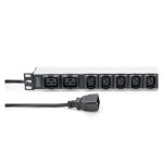 Digitus Regleta de enchufes con perfil de aluminio, 10 enchufes, cable de alimentación de 2 m, enchufes IEC C20, SKU DN-95427