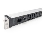 Digitus regleta de enchufes con perfil de aluminio, 9 enchufes y entrada IEC C14, SKU DN-95429