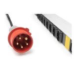 Digitus PDU IT básica trifásica de 16 amperios, modelo con 24 tomas C13 y 3 tomas C19, cable de alimentación de 3 metros, clavija IEC 60309 16 A, SKU DN-95452