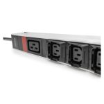 Digitus PDU IT básica trifásica de 16 amperios, modelo con 24 tomas C13 y 3 tomas C19, cable de alimentación de 3 metros, clavija IEC 60309 16 A, SKU DN-95452
