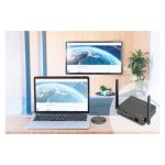 Sistema de Colaboración Inalámbrico Digitus Click & Present Pro con conectividad avanzada, modelo DS-55317, ideal para videoconferencias.