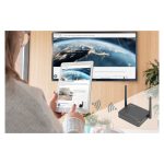 Sistema de Colaboración Inalámbrico Digitus Click & Present Pro con conectividad avanzada, modelo DS-55317, ideal para videoconferencias.