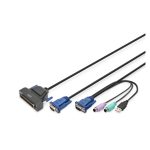 Conmutador modular KVM Digitus con un puerto. SKU: DS-72212. Producto de categoría cableado.