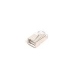 Conector RJ45 gris de Digitus, modelo X-ML-5F-EZ, ideal para cableado de red.