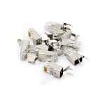Conector RJ45 negro Digitus, modelo X-ML-6F-OD-10-IMP, ideal para redes Cat 6.