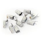 Conector RJ45 Digitus X-ML-6F-OD-IMP en color gris, ideal para cableado estructurado y conexiones de red de alta calidad