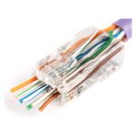 Conector RJ45 transparente de Digitus modelo X-ML-6U-EZ diseñado para una conexión de red confiable y rápida