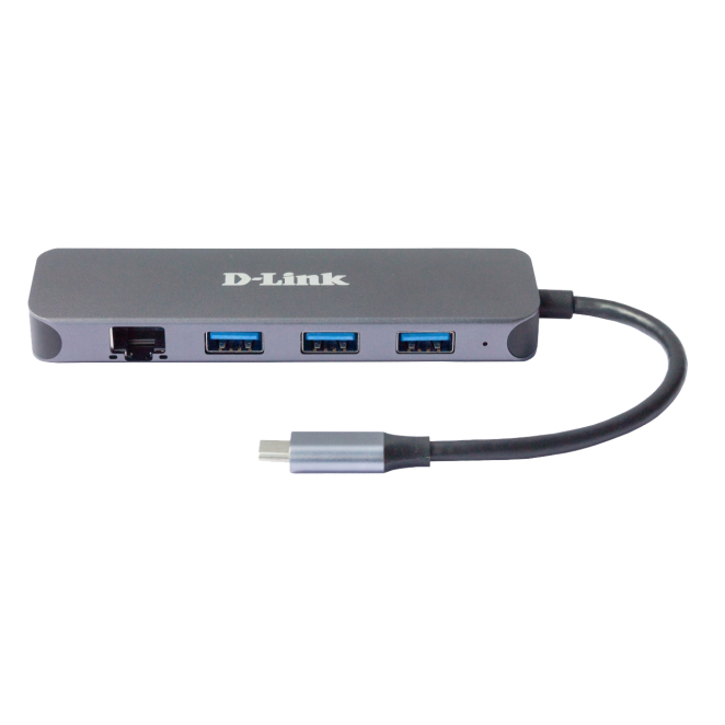 D-Link DUB-2334 base para portátil y replicador de puertos Alámbrico USB Tipo C Gris 1 D-Link DUB-2334 - Conexión USB Tipo C