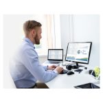 D-Link DUB-2335 base para portátil y replicador de puertos USB Tipo C en color gris con conexiones alámbricas, SKU DUB-2335