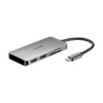 Base para portátil y replicador de puertos D-Link DUB-M610 alámbrico, USB 3.2 Gen 1 Type-C, carcasa de aluminio, SKU DUB-M610