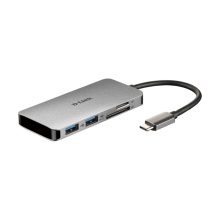 Base para portátil y replicador de puertos D-Link DUB-M610 alámbrico, USB 3.2 Gen 1 Type-C, carcasa de aluminio, SKU DUB-M610