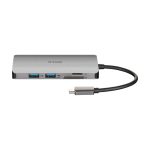 Base para portátil y replicador de puertos D-Link DUB-M610 alámbrico, USB 3.2 Gen 1 Type-C, carcasa de aluminio, SKU DUB-M610