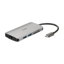 D-Link DUB-M810 base para portátil y replicador de puertos alámbrico USB 3.2 Gen 1 Type-C en aluminio, SKU DUB-M810