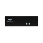 Interruptor KVM Tripp Lite B002-DP2AC2-N4 con 2 puertos DisplayPort para conexiones múltiples en color negro