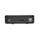 Interruptor KVM de Tripp Lite, modelo B004-DP2UA2-K, color negro, con puertos USB y DisplayPort