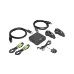 Interruptor KVM de Tripp Lite, modelo B004-DP2UA2-K, color negro, con puertos USB y DisplayPort