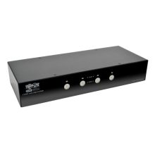 Interruptor KVM Tripp Lite B004-DPUA4-K negro con 4 puertos para conectar computadoras y dispositivos USB