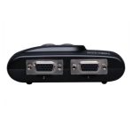 Tripp Lite modelo B004-VUA2-K-R, KVM compacto de 2 puertos USB con soporte de audio y cables incluidos.