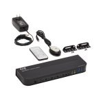 Imagen del producto Tripp Lite B005-DPUA4, un KVM DisplayPort USB de 4 puertos con soporte para 4K 60 Hz, HDR, HDCP 2.2, y DP 1.4. SKU: B005-DPUA4