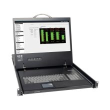 Imagen de la Tripp Lite B021-000-19, una consola para montar en rack 1U con pantalla LCD de 19 pulgadas.