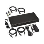 Tripp Lite B024-DPU08 interruptor KVM de montaje en rack con 8 puertos y diseño negro