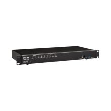 Tripp Lite B024-DPU08 interruptor KVM de montaje en rack con 8 puertos y diseño negro