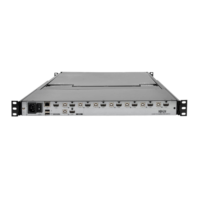 Tripp Lite B030-008-17-IP KVM HDMI de Consola NetDirector de 8 Puertos para Instalar en 1U de Rack, con LCD de 17″ y Acceso IP Remoto, Doble Riel 1 Tripp Lite B030-008-17-IP KVM HDMI de Consola NetDirector de 8 Puertos para Instalar en 1U de Rack con LCD de 17 pulgadas y Acceso IP Remoto