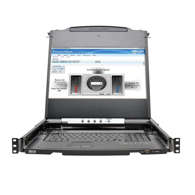 Tripp Lite B030-008-17-IP KVM HDMI de Consola NetDirector de 8 Puertos para Instalar en 1U de Rack, con LCD de 17″ y Acceso IP Remoto, Doble Riel 3 Tripp Lite B030-008-17-IP administración de redes para empresas