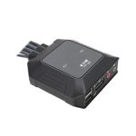 Interruptor KVM Tripp Lite B032-DPUA2 en color negro con conexión DisplayPort, modelo B032-DPUA2