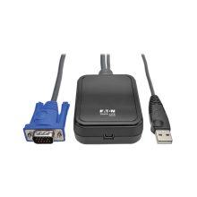 Tripp Lite B032-VU1 adaptador de maletín de recuperación de consola KVM para laptop portátil USB 2.0 con transferencia de archivos y captura de video, resolución 1920 x 1200 a 60 Hz, SKU B032-VU1.