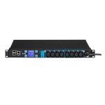 Eaton ESWH28 unidad de distribución de energía (PDU) con 8 salidas AC y formato de 1U en color negro. SKU: ESWH28