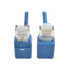 Tripp Lite N201-SR1-BL cable de red azul, longitud de 0.3 metros, categoría 6, U/UTP, ideal para conexiones de alta velocidad.