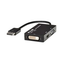 Tripp Lite P136-06N-HDV-4K Adaptador Convertidor Todo en Uno DisplayPort a VGA/DVI/HDMI, DP ver 1.2, 4K 30 Hz HDMI, SKU P136-06N-HDV-4K