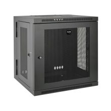 Gabinete Tripp Lite SRW10US Smartrack 10U para instalación en pared con ajuste de profundidad y parte posterior abatible.