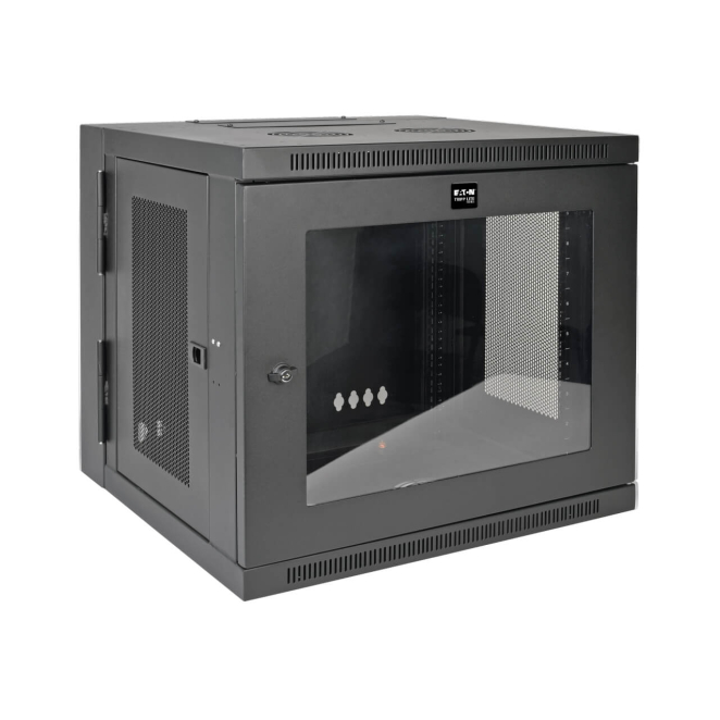 Tripp Lite Gabinete Smartrack 10U con Ventana de Acrílico Gabinete Tripp Lite Smartrack 10U de bajo perfil para instalación en pared con ajuste de profundidad del interruptor, ventana de acrílico transparente y parte posterior abisagrada. SKU: SRW10USG