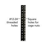 Gabinete Tripp Lite Smartrack 10U de bajo perfil para instalación en pared con ajuste de profundidad del interruptor, ventana de acrílico transparente y parte posterior abisagrada. SKU: SRW10USG