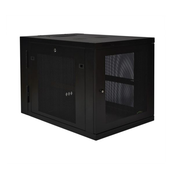 Gabinete para rack Tripp Lite SRW12US33 de 12U con ajuste de profundidad, instalación en pared y parte posterior abisagrada