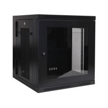 Gabinete Tripp Lite SRW12USG Smartrack 12U de bajo perfil con ajuste de profundidad, instalación en pared y ventana de acrílico transparente, SKU SRW12USG