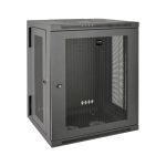 Gabinete Tripp Lite SRW15US Smartrack 15U de bajo perfil para instalación en pared, ajuste de profundidad y parte posterior abisagrada. SKU: SRW15US