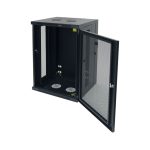 Gabinete Tripp Lite Smartrack 18U para instalación en pared con profundidad ajustada y parte posterior abisagrada, SKU SRW18US